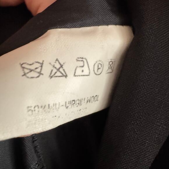 Escada Margaretha Ley Wool Blend Blazer Suit Jacket in Black Size Medium - Picture 7 of 8